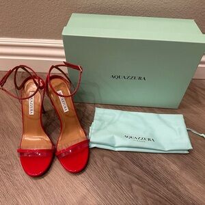 Aquazurra Sting Sandal Patent Leather 105 - size 37 1/2